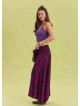 Gipe Waist Tied Wine Bohemian Skirt 4499